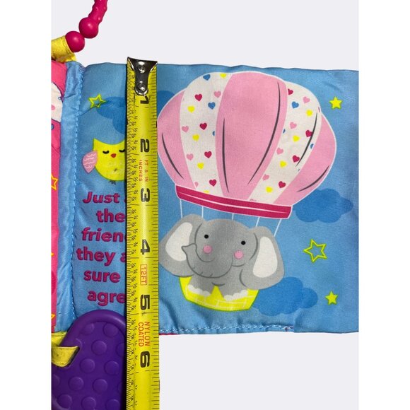 Set Of 3 Baby Soft Crinkle Cloth Books with Teethers - Picture 12 of 12